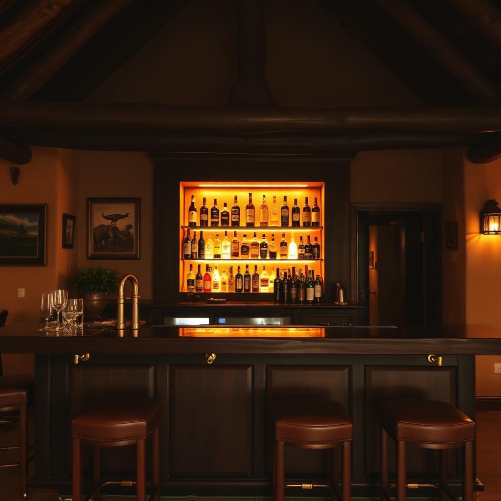 The bar at African Royal Villa