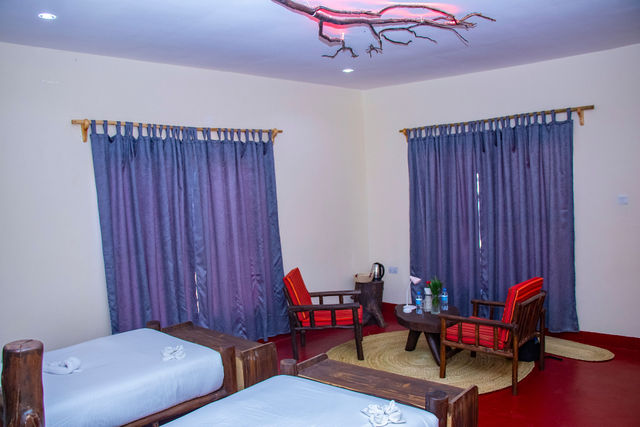 Bungalow interior at African Royal Villa