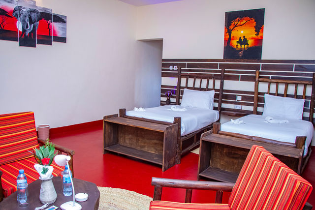 Triple interior at African Royal Villa